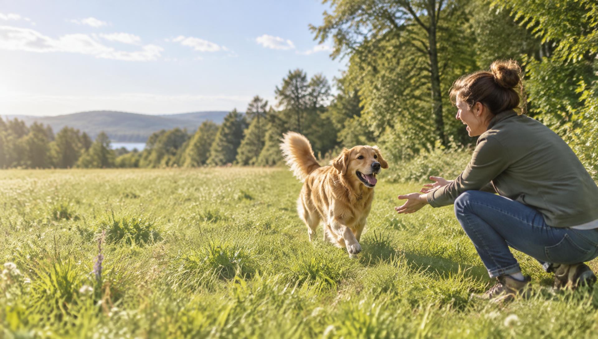 Dog reunited with its owner